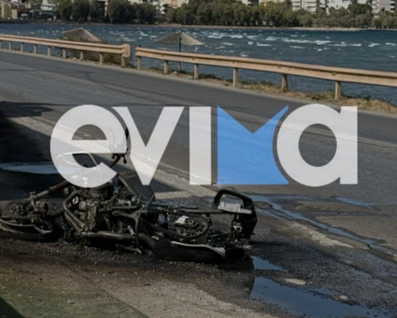 Θανατηφόρο τροχαίο στην Χαλκίδα: Μηχανή βγήκε εκτός δρόμου και πήρε φωτιά – Νεκρός ο οδηγός
