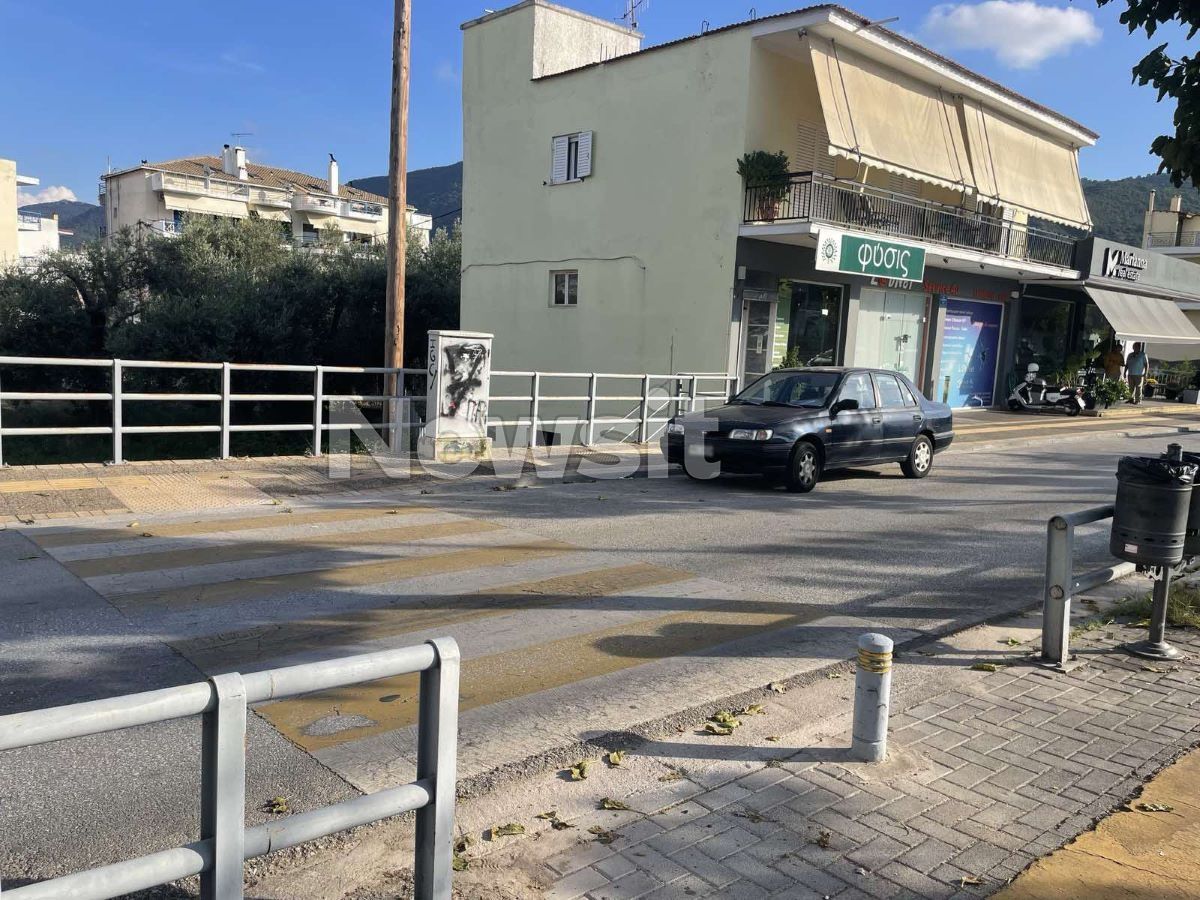 Το σημείο όπου έγινε το τροχαίο με θύμα τον 11χρονο στην Ηγουμενίτσα