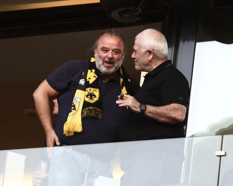 Ηλιόπουλος και Μελισσανίδης είχαν τετ-α-τετ στην Opap Arena στο παιχνίδι ΑΕΚ – Παναιτωλικός