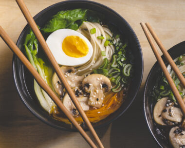 Ramen με μανιτάρια