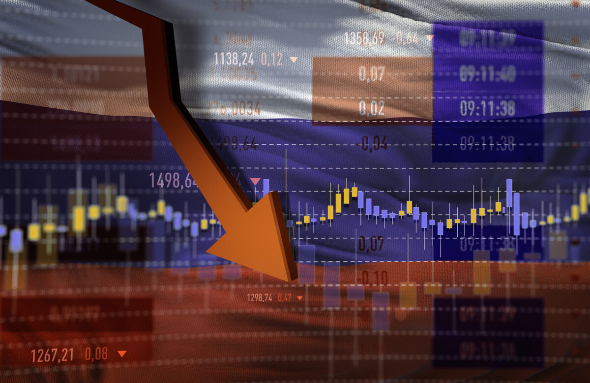 Russia, Stock Market Data, Stock Market Crash, Stock Market and Exchange, Moving Down