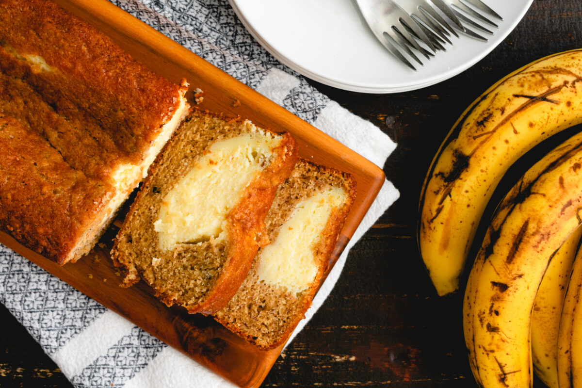 Banana bread με τυρί κρέμα