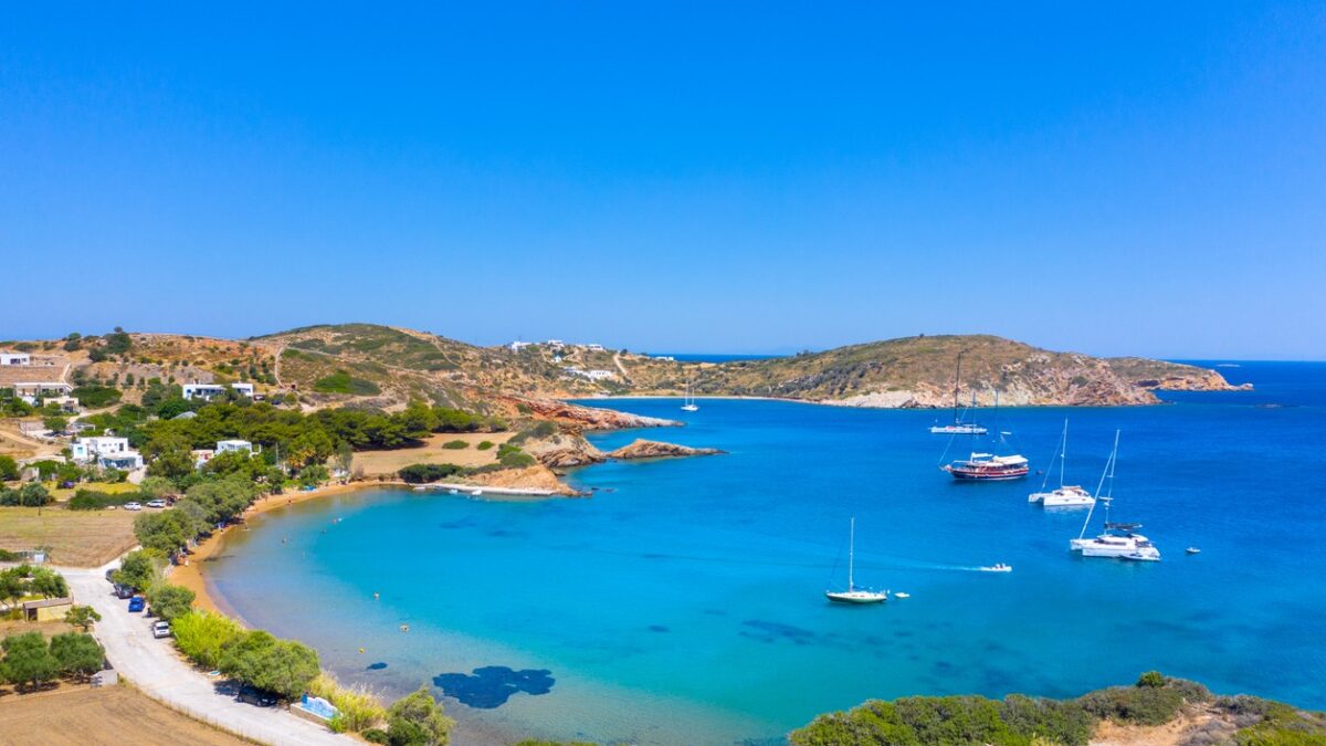 Katsadia beach on Lipsi island, Greece