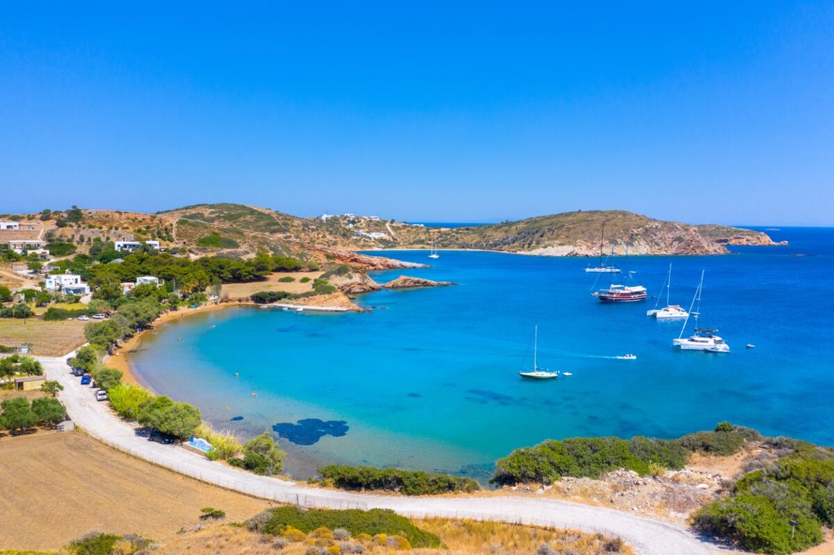 Katsadia beach on Lipsi island, Greece