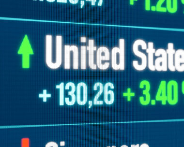 United States rising stock market. Growth, positive trend, bull market, stock market rally, financial markets, success, business.