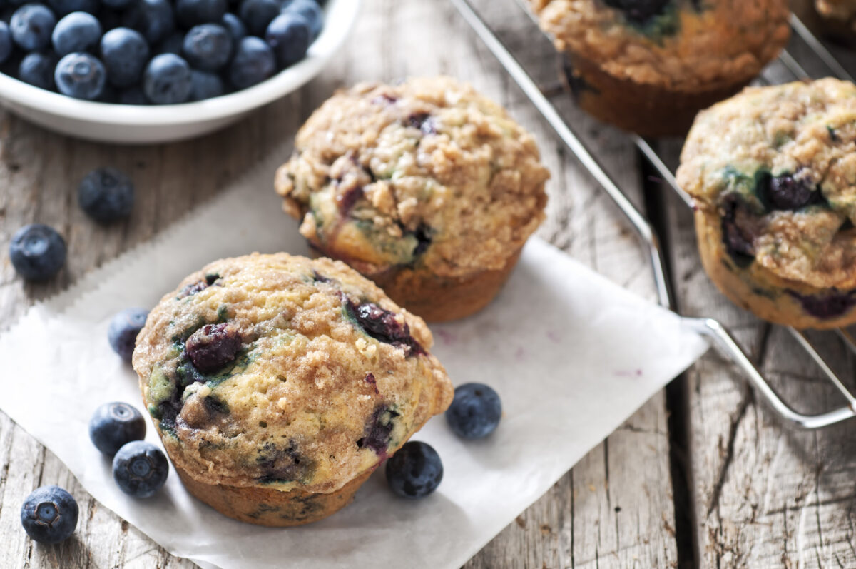 Blueberry muffins