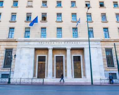 National Bank of Greece in the center of Athens