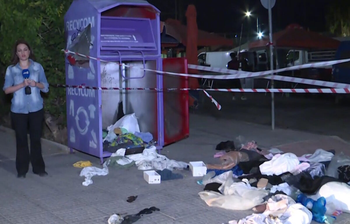 Ο κάδος ανακύκλωσης στη Γλυφάδα
