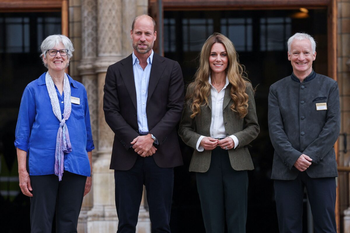 Kate Middleton and Prince William at the Museum of Natural History in London