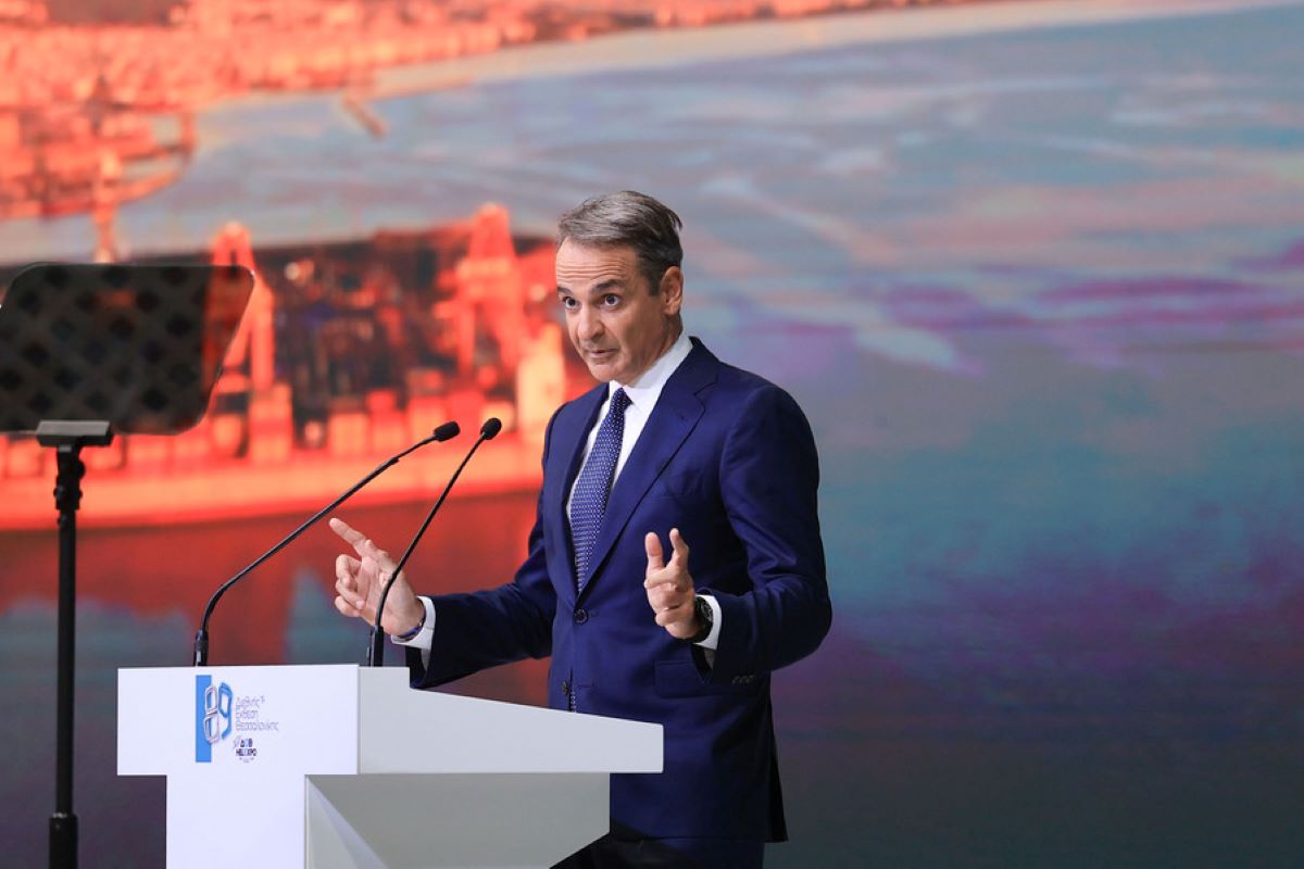 Ο Κυριάκος Μητσοτάκης στη ΔΕΘ