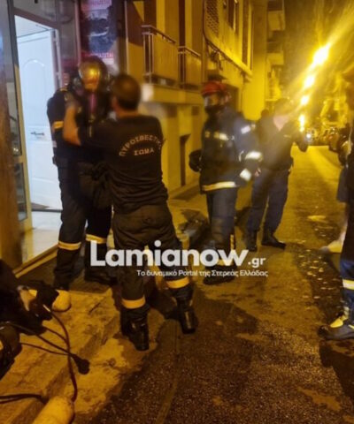 Φωτιά σε σπίτι στη Λαμία