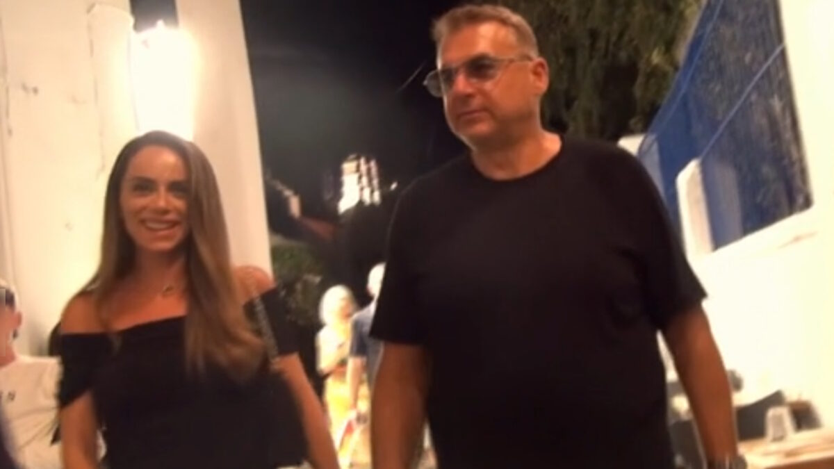 Μαρία Αντωνά και Γιώργος Λιάγκας στη Μύκονο