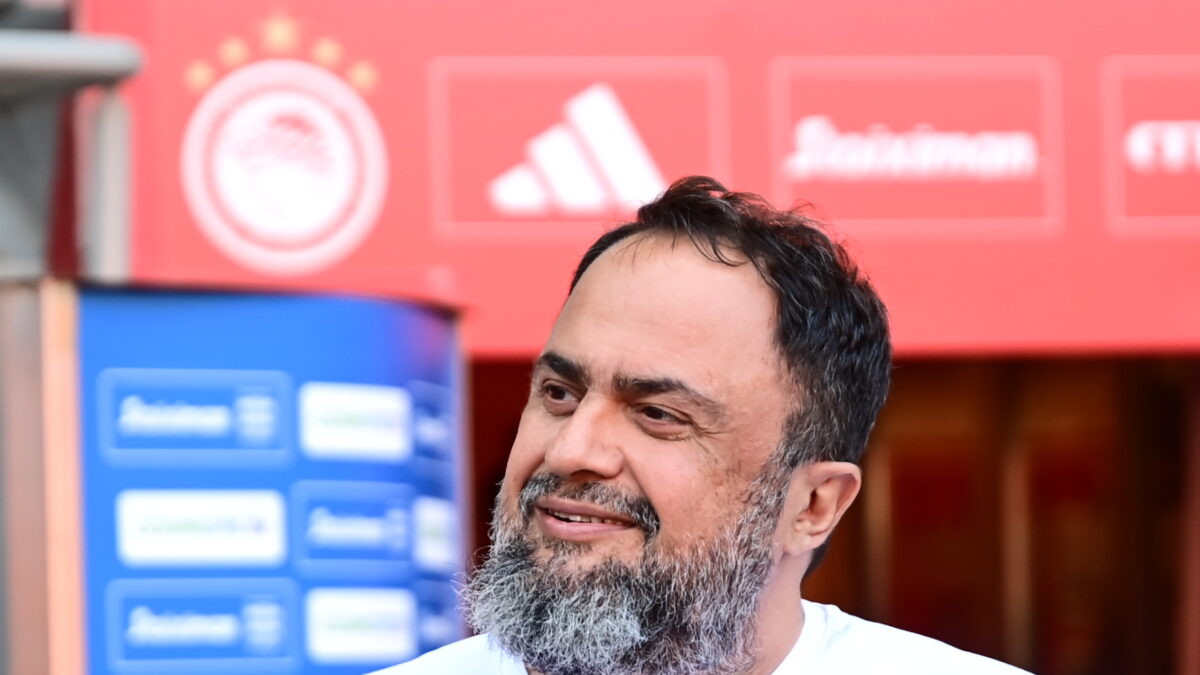 Ο Βαγγέλης Μαρινάκης στο «Γ. Καραϊσκάκης» (ΓΙΩΡΓΟΣ ΜΑΤΘΑΙΟΣ