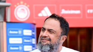 Ο Βαγγέλης Μαρινάκης στο «Γ. Καραϊσκάκης» (ΓΙΩΡΓΟΣ ΜΑΤΘΑΙΟΣ