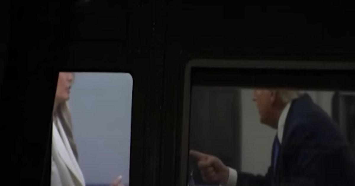 Trump’s “brawl” and inks inside Marine One – she fades her and shakes her finger