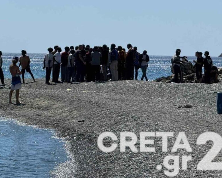 Ηράκλειο: 39 μετανάστες αποβιβάστηκαν στην παραλία Χρυσόστομος