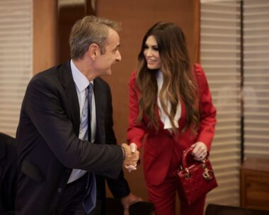 Κυριάκος Μητσοτάκης και Κίμπερλι Γκιλφόιλ
