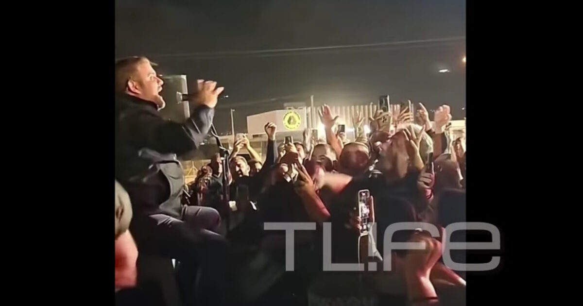 Vasilis Bisbikis “broke” them in a Cretan feast before he tracks the vehicles in Filothei – Watch video