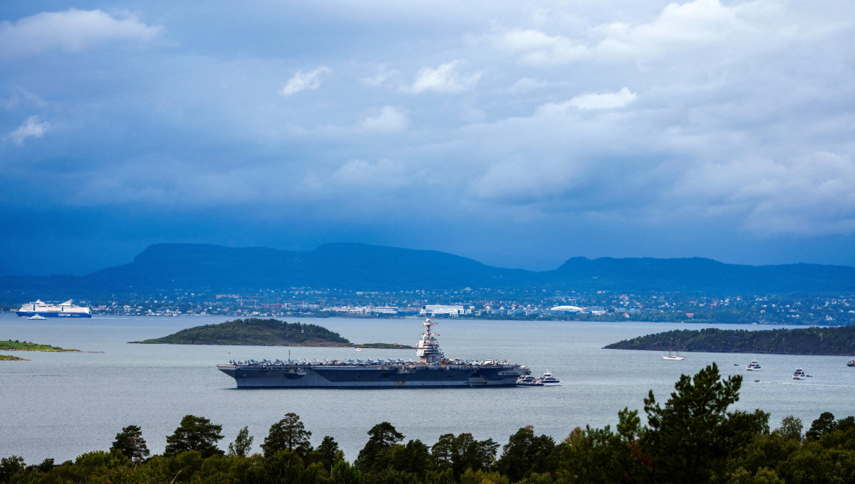 Το αεροπλανοφόρο USS Gerald R. Ford στη Νορβηγία