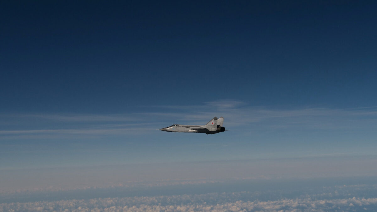 Ένα από τα αεροσκάφη Mig-31 που εισέβαλαν στον εναέριο χώρο της Εσθονίας