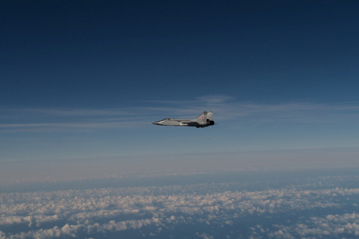 Ένα από τα αεροσκάφη Mig-31 που εισέβαλαν στον εναέριο χώρο της Εσθονίας
