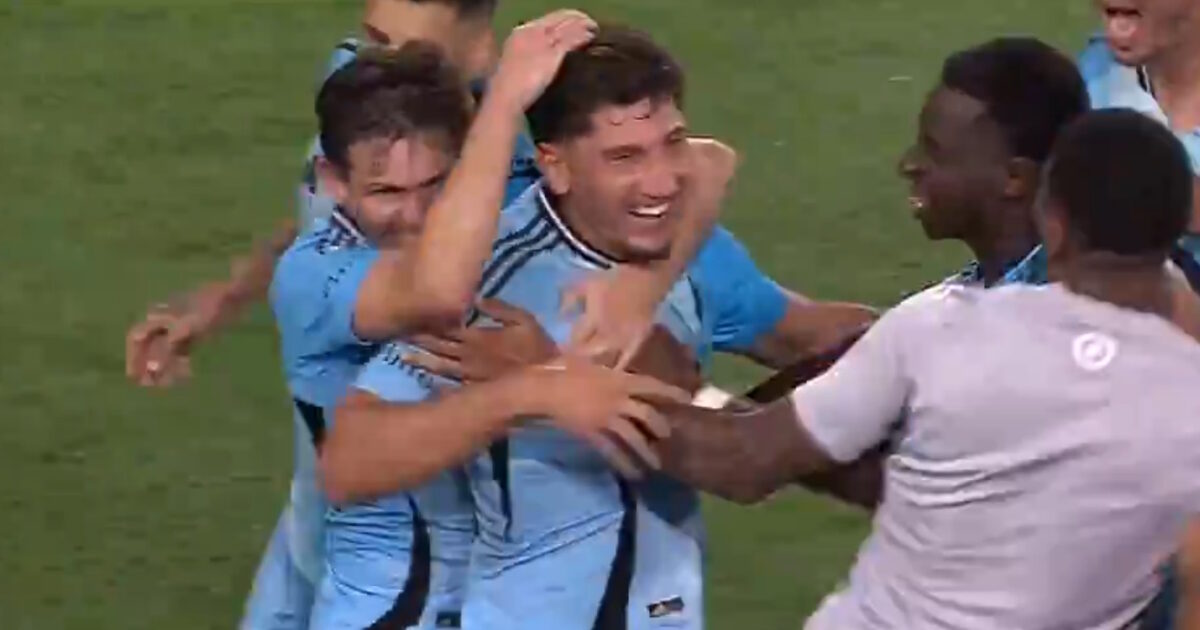 Nektarios Triantis scored a goal from the center of the stadium in his MLS debut