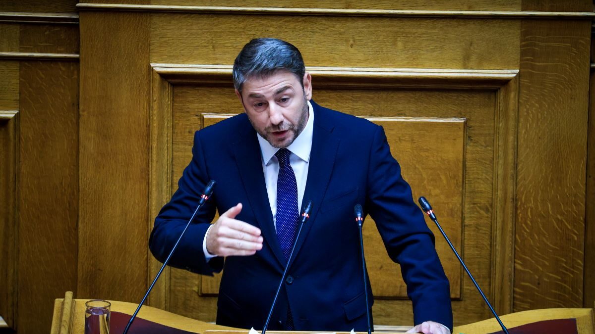 Ο Νίκος Ανδρουλάκης στη Βουλή