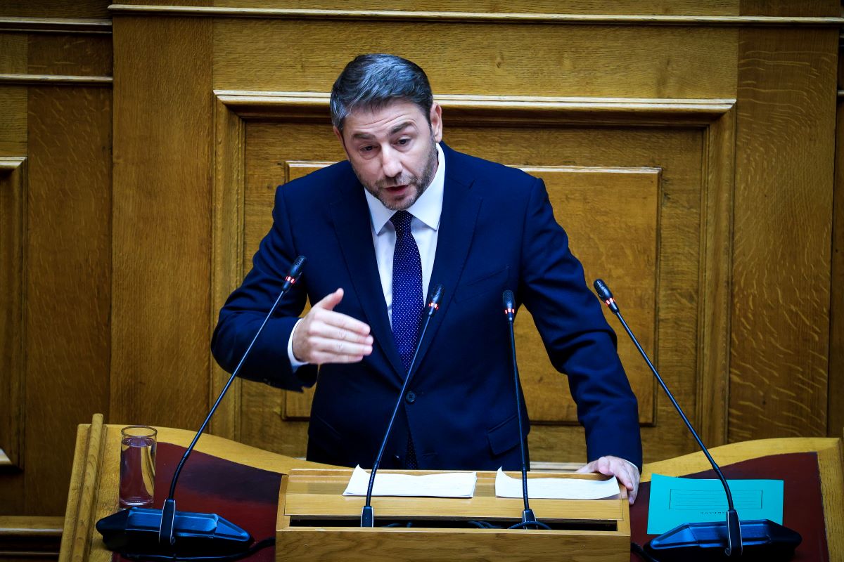 Ο Νίκος Ανδρουλάκης στη Βουλή