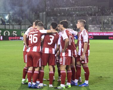 Οι παίκτες του Ολυμπιακού στη Λεωφόρο (ΓΙΩΡΓΟΣ ΜΑΤΘΑΙΟΣ
