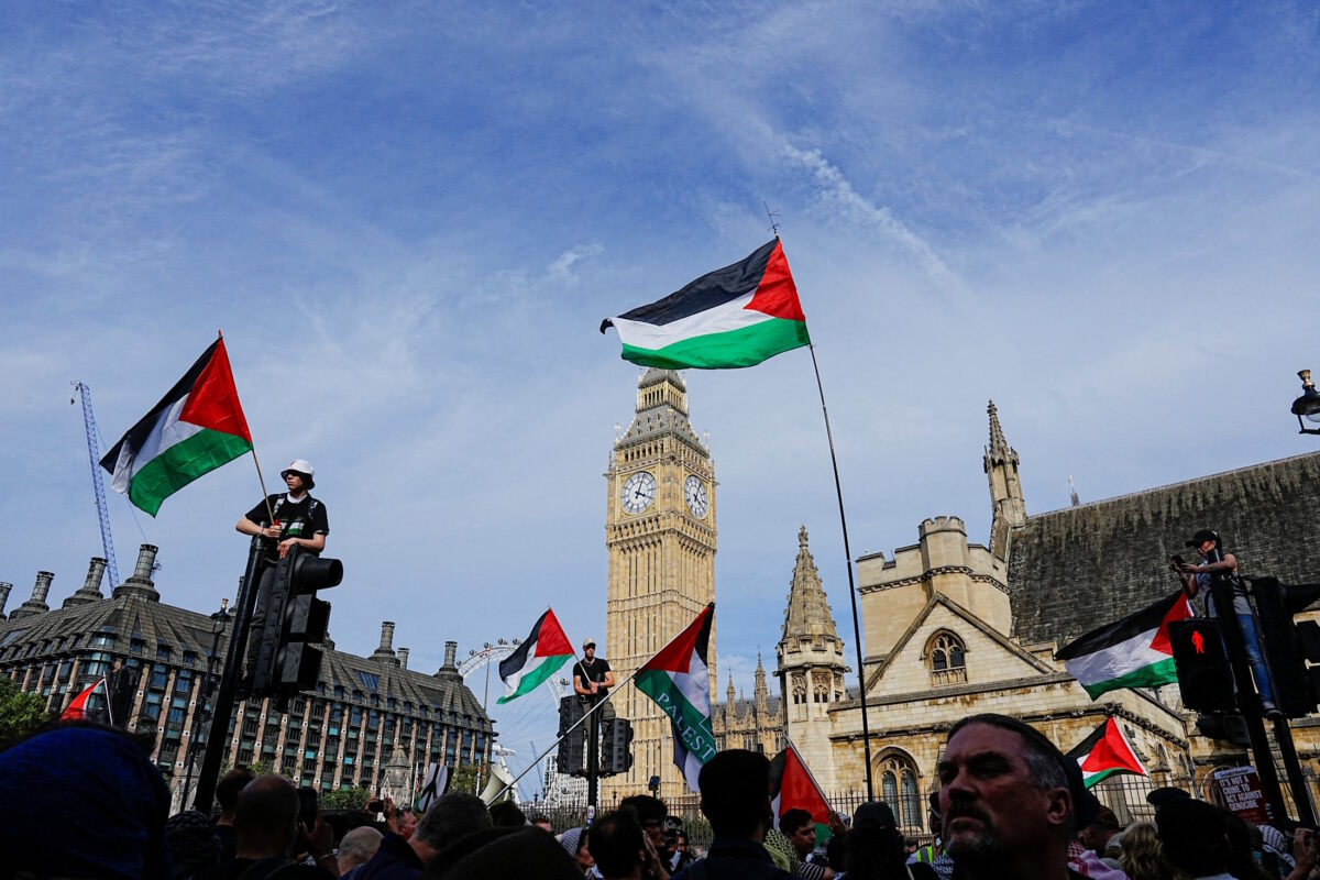 Διαδηλωτές υπέρ της «Palestine Action»