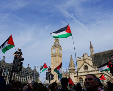 Διαδηλωτές υπέρ της «Palestine Action»