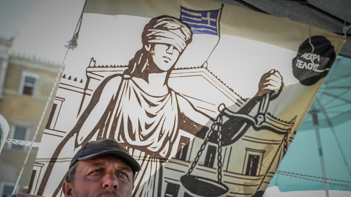 Ο απεργός πείνας Πάνος Ρούτσι