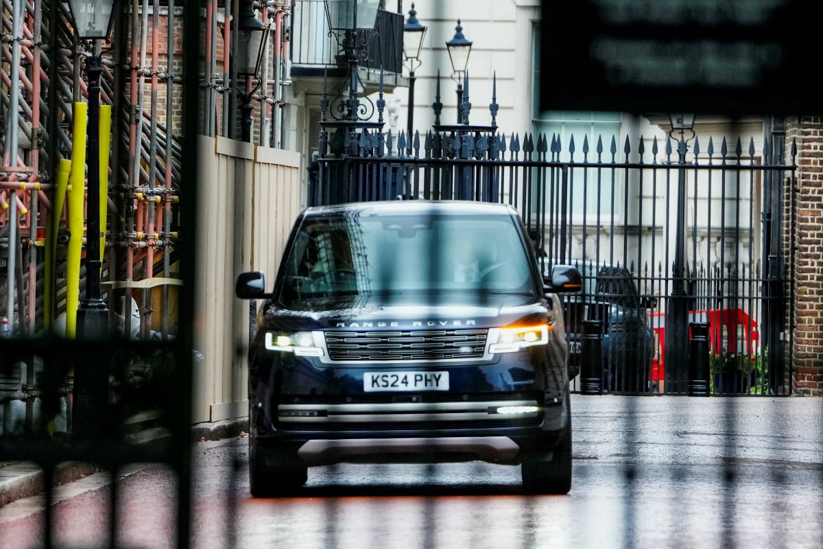 Prince Harry arrives at Clarence House