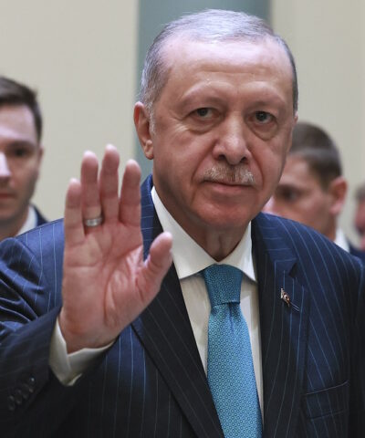 Ο Ρετζέπ Ταγίπ Ερντογάν (ΦΩΤΟ Vladimir Smirnov, Sputnik, Kremlin Pool Photo via AP)