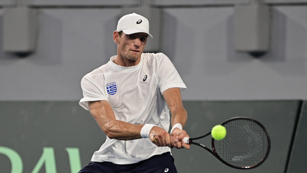 Ο Στέφανος Σακελλαρίδης στο Davis Cup (ΜΙΧΑΛΗΣ ΚΑΡΑΓΙΑΝΝΗΣ