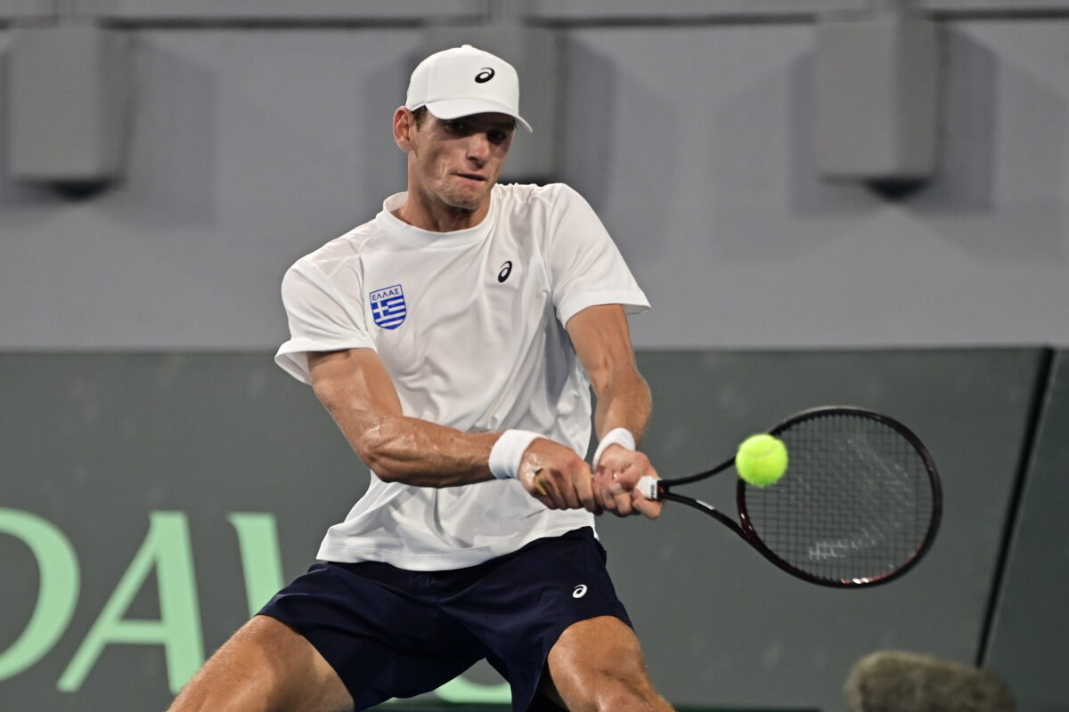 Ο Στέφανος Σακελλαρίδης στο Davis Cup (ΜΙΧΑΛΗΣ ΚΑΡΑΓΙΑΝΝΗΣ