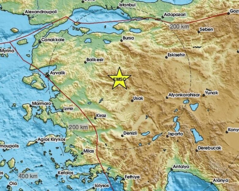 Ισχυρός σεισμός στην Τουρκία 5,4 Ρίχτερ – Έγινε αισθητός σε Σμύρνη, Προύσα και Κωνσταντινούπολη