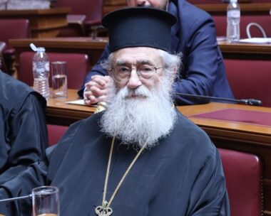 Ο Αρχιεπίσκοπος και ηγούμενος της ιεράς μονής Αγίας Αικατερίνης Όρους Σινά, Δαμιανός