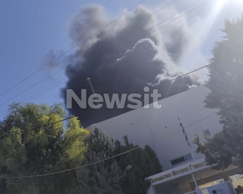 Φωτιά στο μουσικό σχολείο στην Παλλήνη