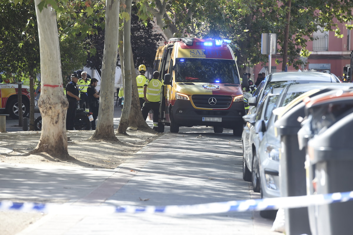 Διασώστες στο σημείο της έκρηξης στην Μαδρίτη