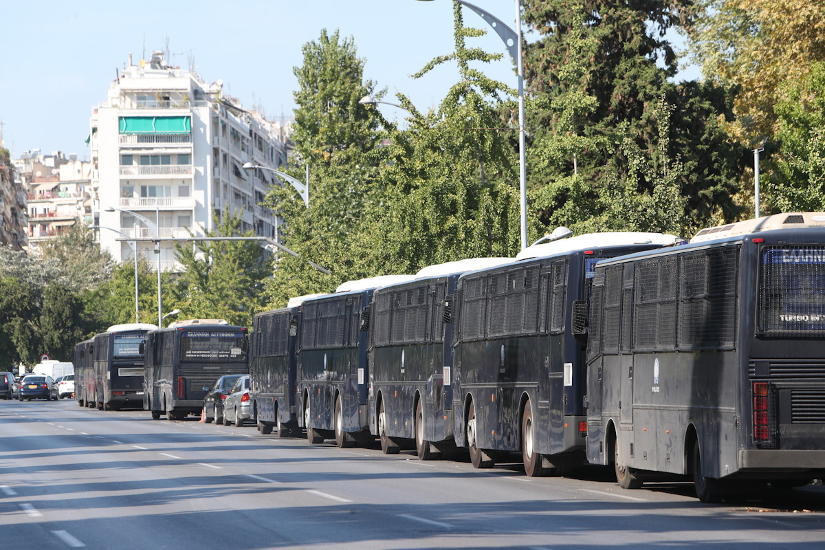 Μέτρα ασφαλείας εν όψει της ομιλίας του Πρωθυπουργού Κυριάκου Μητσοτάκη στην 89η ΔΕΘ