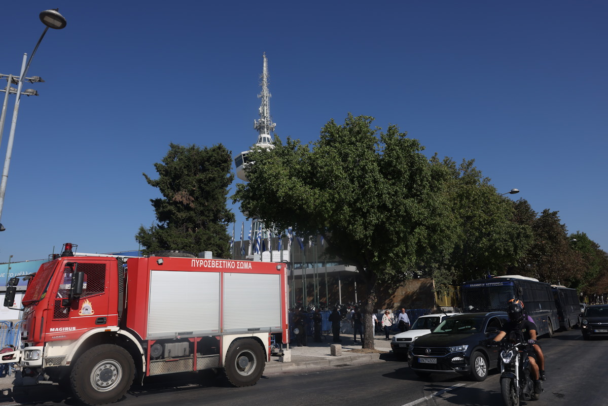 Μέτρα ασφαλείας εν όψει της ομιλίας του Πρωθυπουργού Κυριάκου Μητσοτάκη στην 89η ΔΕΘ