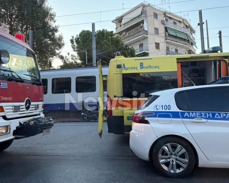 Νεκρός πεζός που παρασύρθηκε από τρένο στην οδό Κωνσταντινουπόλεως