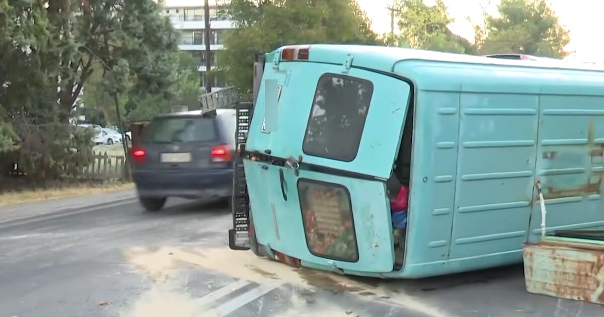 Thessaloniki: A three -vehicle crash in Moudania – an injured and serious material damage
