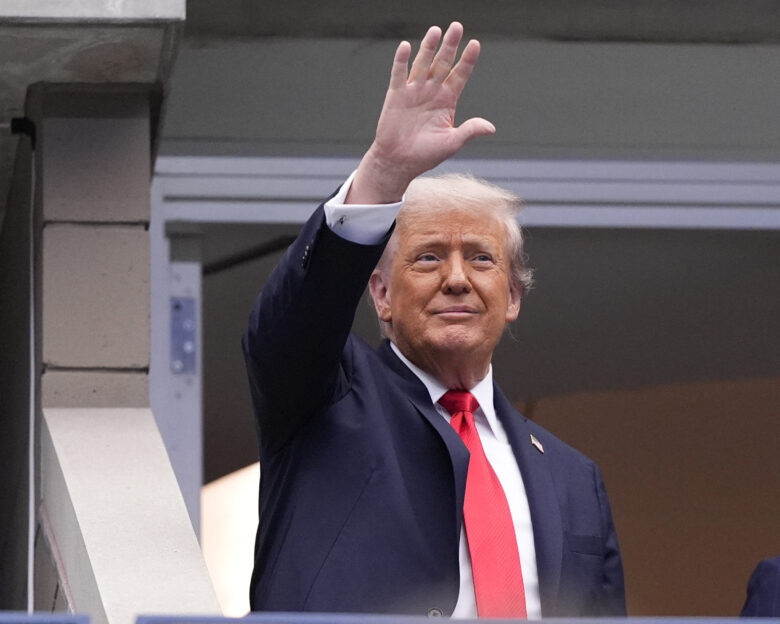 Ο Ντόναλντ Τραμπ στον τελικό του US Open