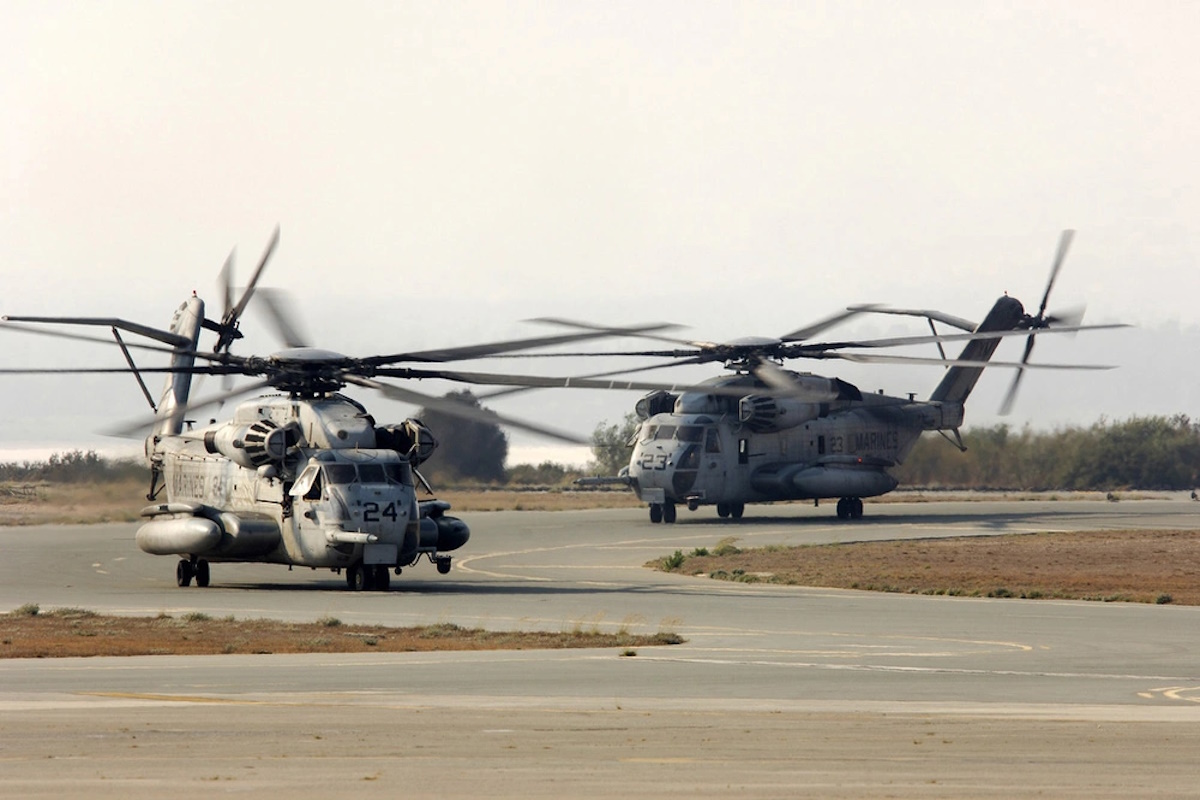 Αμερικανικά ελικόπτερα τύπου CH-53 στην Κύπρο