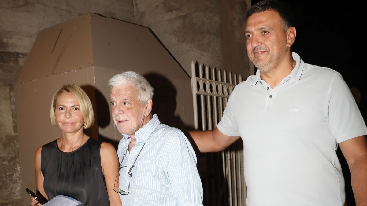 Οι Τζένη Μπαλατσινού, Βασίλης Μπαλατσινός και Βασίλης Κικίλιας
