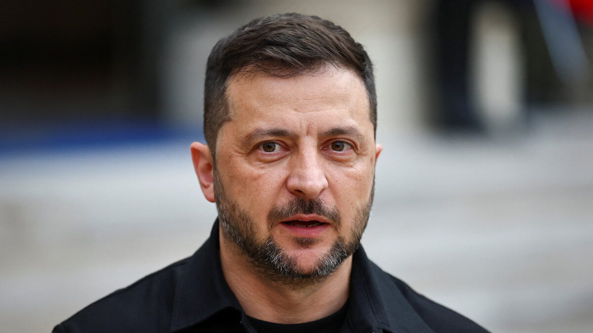 Ο Ουκρανός πρόεδρος, Βολοντίμιρ Ζελένσκι