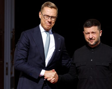 Οι Πρόεδροι της Ουκρανίας, Volodymyr Zelenskiy και της Φινλανδίας, Alexander Stubb