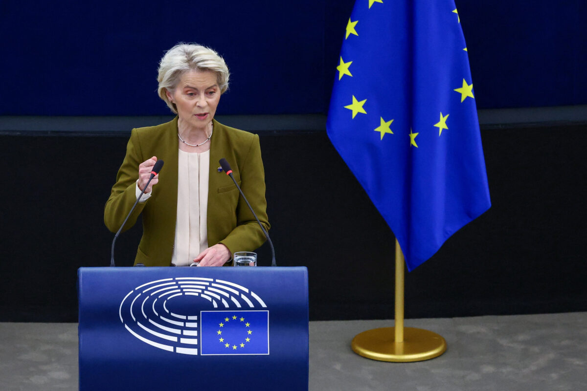 Η πρόεδρος της Κομισιόν, Ούρσουλα φον ντερ Λάιεν
